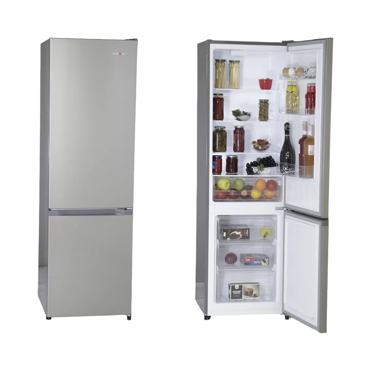 Frigorífico Combi ROMMER FCE-326 INOX Inox